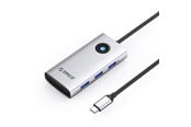 USB hub - ORICO PW11 6in1 USB-C Docking Station 3x USB-A 3.0 1x USB-C 3.0 1x USB-C PD 100 W 1x HDMI 4K 30Hz - Silver USB hub - USB 3.0 - 6 ports - Sølv - PW11-6P-SV-EP