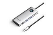 USB hub - ORICO PW11 8in1 USB-C Docking Station 2x USB-A 3.0 1x USB-A 2.0 1x USB-C 3.0 1x USB-C PD 100W 1x HDMI 4K 60Hz 1x VGA 1080P 60Hz 1x RJ45 Gigabit Ethernet - Silver USB hub - USB 3.0 - 8 ports - Sølv - PW11-8PC-SV-EP
