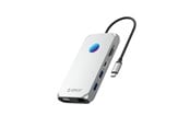 USB hub - ORICO XCR 12in1 RGB USB-C Docking Station USB hub - USB 3.1 - 12 ports - Grå - XCR-X1-SV-BP