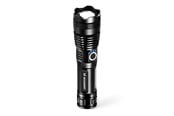 Lommelygter og pandelamper - Wozinsky WLT-15W 15W 1500lm CREE IP65 Tactical Flashlight with Adjustable Beam - Black - 5907769389108