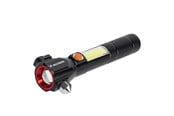 Lommelygter og pandelamper - Wozinsky WLR-31 5W 500lm CREE 3-in-1 Multifunction Flashlight with Glass Breaker and Seat Belt Cutter - Black - 5907769388941