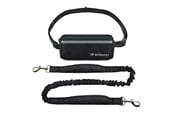 Sport & Fitness - Wozinsky WPST-01 Hoftebælte med lomme og elastisk snor til løb med en hund - Sort - 5907769384974