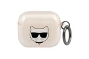 Mobil - Andet Tilbehør - Karl Lagerfeld Glitter Choupette Case for AirPods 3 - Gold - 3666339009212