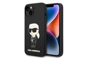 Mobil - Covers & Cases - Karl Lagerfeld Silicone Ikonik case for iPhone 14 Plus - black - 3666339086572