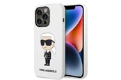 Mobil - Covers & Cases - Karl Lagerfeld Silicone Ikonik case for iPhone 14 Pro Max - white - 3666339086633