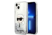 Mobil - Covers & Cases - Karl Lagerfeld KLHCP14MLNKHCH iPhone 14 Plus 6.7" silver/silver hardcase Glitter Karl Head - 3666339086855
