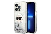 Mobil - Covers & Cases - Karl Lagerfeld Glitter Karl's Head case for iPhone 14 Pro Max - silver - 3666339086879