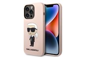 Mobil - Covers & Cases - Karl Lagerfeld Silicone Ikonik MagSafe case for iPhone 14 Pro - pink - 3666339087661