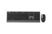 Tastatur - Gembird Slim wireless dual-mode desktop set - Tastatur & Mus sæt - Amerikansk engelsk - Sort - KBS-WPS-02
