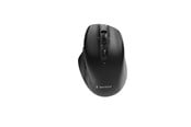 Mus - Gembird Dual-mode Ergo 6-button wireless mouse - Ergonomisk mus - Optisk - 6 knapper - Sort - MUSW2-6B-02