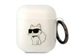 Mobil - Andet Tilbehør - Karl Lagerfeld KLA2HNCHTCT Airpods 1/2 cover transparent Ikonik Choupette - 3666339088040