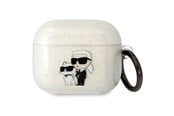 Mobil - Andet Tilbehør - Karl Lagerfeld KLA3HNKCTGT Airpods 3 cover transparent Gliter Karl&Choupette - 3666339088125