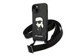 Mobil - Covers & Cases - Karl Lagerfeld KLHCP14SSTKMK iPhone 14 6.1" black/black hardcase Monogram Ikonik Patch - 3666339098650