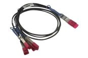 Netværkskabel - Dell 100GbE Direct Attach - breakout cable - 3 m - Sort - 470-ABQB
