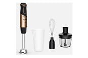 Blender - Tefal Stavblender Quickchef HB656G10 - hand blender - black/coppertinto - 1000 W - HB656G10