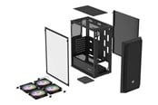 Kabinet - Natec Fury SHOBO SH8F ARGB - Kabinet - Tower - Sort - NFO-2402