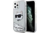 Mobil - Covers & Cases - Karl Lagerfeld KLHCP12MLNHCCS iPhone 12/ 12 Pro 6.1" silver/silver hardcase Glitter Choupette Head - 3666339119058