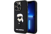 Mobil - Covers & Cases - Karl Lagerfeld KLHCP14L3DRKINK iPhone 14 Pro 6.1" black/black hardcase Rubber Ikonik 3D - 3666339122645