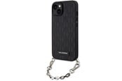 Mobil - Covers & Cases - Karl Lagerfeld KLHCP14SSACKLHPK iPhone 14 6.1" black/black hardcase Saffiano Monogram Chain - 3666339122867