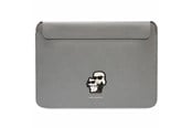 Tasker - Karl Lagerfeld Saffiano Karl&Choupette case for a 16" laptop - silver - 3666339126667