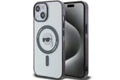 Mobil - Covers & Cases - Karl Lagerfeld KLHMP15SHKHNOTK iPhone 15 6.1" transparent hardcase IML Karl`s Head MagSafe - 3666339161910