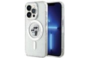 Mobil - Covers & Cases - Karl Lagerfeld Karl&Choupette Glitter MagSafe case for iPhone 15 Pro - transparent - 3666339162771
