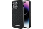 Mobil - Covers & Cases - Karl Lagerfeld Quilted K Pattern iPhone 15 Pro Case - Black - 3666339165055