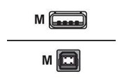 USB kabel - Digi - USB cable - USB to USB Type B - 2 m - 301-9000-07