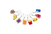Legetøj - Duckiez Pop It Food Theme Keychain - 9891