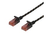Netværkskabel - Deltaco patch cable - 1.5 m - black - Sort - 1m - UUTP-1312