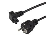 Strømkabel (intern) - Deltaco - power cable - power CEE 7/7 to IEC 60320 C5 - 1 m - DEL-121-1