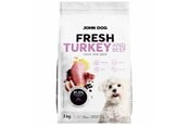 Hunde - John Dog Fresh Kalkun og oksekød - tør hundefoder - 3kg - 5903769014491