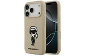 Mobil - Covers & Cases - Karl Lagerfeld Silicone Karl Sketch & Logo MagSafe Case for iPhone 17 Pro - Brown - 3666339498276