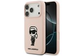 Mobil - Covers & Cases - Karl Lagerfeld Silicone Karl Sketch & Logo MagSafe Case for iPhone 17 Pro Max - Pink - 3666339498443