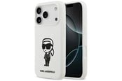 Mobil - Covers & Cases - Karl Lagerfeld Silicone Karl Sketch & Logo MagSafe Case for iPhone 17 Pro - White - 3666339498597