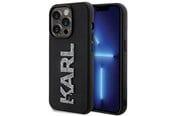 Mobil - Covers & Cases - Karl Lagerfeld 3D Rubber Glitter Logo iPhone 15 Pro Case - Black - 3666339166618