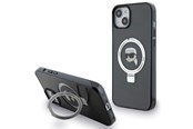 Mobil - Covers & Cases - Karl Lagerfeld KLHMP15SHMRSKHK iPhone 15 6.1" black/black hardcase Ring Stand Karl Head MagSafe - 3666339168391