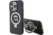 Mobil - Covers & Cases - Karl Lagerfeld KLHMP15XHMRSKHK iPhone 15 Pro Max 6.7" black/black hardcase Ring Stand Karl Head MagSafe - 3666339168421