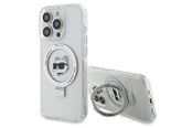 Mobil - Covers & Cases - Karl Lagerfeld KLHMP15XHMRSCHH iPhone 15 Pro Max 6.7" white/white hardcase Ring Stand Choupette Head MagSafe - 3666339168667