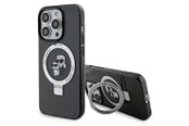 Mobil - Covers & Cases - Karl Lagerfeld KLHMP15XHMRSKCK iPhone 15 Pro Max 6.7" black/black hardcase Ring Stand Karl&Choupette MagSafe - 3666339169145
