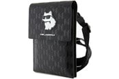 Tasker - Karl Lagerfeld Case KLWBSAKHPCK Handbag - Black Saffiano Monogram Choupette - 3666339170622