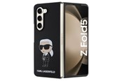 Mobil - Covers & Cases - Karl Lagerfeld KLHCZFD5SNIKBCK Z Fold5 hardcase black/black Silicone Ikonik - 3666339174064