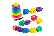 Babylegetøj - Fisher Price Stacking Tower and Click Beads - JGR50