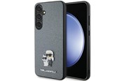 Mobil - Covers & Cases - Karl Lagerfeld KLHCS24MPSAKCMPG S24+ S926 hardcase gray/gray Saffiano Karl & Choupette Metal Pin - 3666339242060