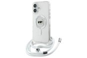 Mobil - Covers & Cases - Karl Lagerfeld Crossbody IML Karl Head Magsafe Case for iPhone 16 - Clear - 3666339320522