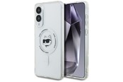 Mobil - Covers & Cases - Karl Lagerfeld Button Choupette Head Printed Logo MagSafe Case for Samsung Galaxy S25 Edge - White - 3666339477059