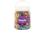Kreativt Legetøj - Creativ Company Figure Beads Mother of Pearl Colors in Pot 220 pcs. - 61823