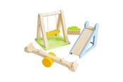 Trælegetøj - Bigjigs Wooden Dollhouse Furniture Garden Set - 4-piece - 38006
