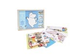 Puslespil - MOOMIN - 4 Wooden Puzzle In Box - 7275