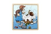 Puslespil - Rasmus Klump - Framed Wooden Puzzle - Bath Time - 7497